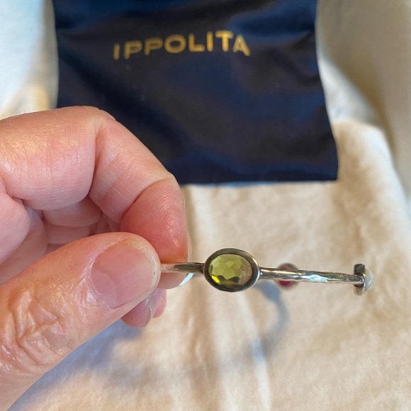 Authentic Ippolita five station sterling silver bangle - Picture 5 of 6
